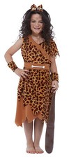 Cave Girl Kids Fancy Dress