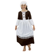 CHILDS POOR TUDOR COSTUMES SCHOOL BOOK DAY KIDS HISTORICAL VICTORIAN FANCY DRESS