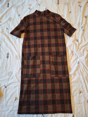 Zara tartan print midi - zara, dress