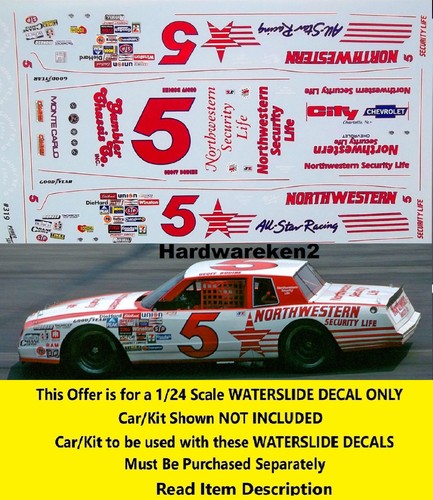 Nascar decal 5 - decal, northwestern