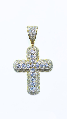 925 gold plated - cz, bubble