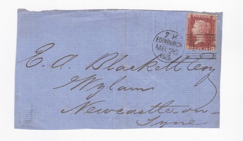 1863 fine penny red - fine, 1d
