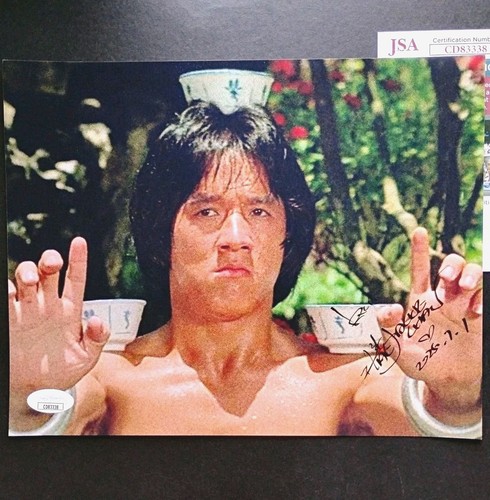 Jackie chan autographed jsa - jackie,