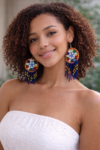 African zulu handmade collar - african,