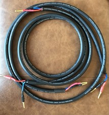 VAN DAMME Black Series Concert Grade Pro Speaker Cable 2m Pair, 4mm Banana plug