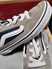 Size 3.5 - Vans caldrone Navy /Tan & White 