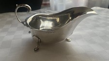A HM Silver sauce boat
