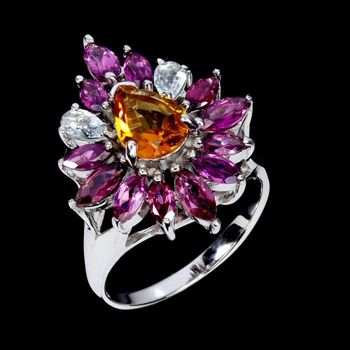 925 sterling silver ring pear - 925,