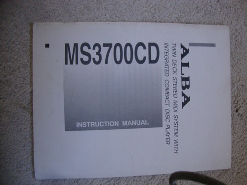 Alba ms3700cd twin deck - deck, stereo