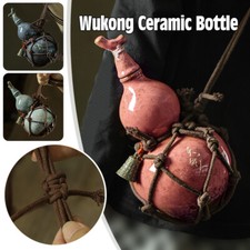 700ml Wukong Ceramic Gourd Bottle Wine Gourd Set with Net Bag Calabash Kettle