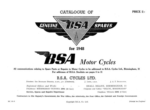 1948 bsa all models - (0284),