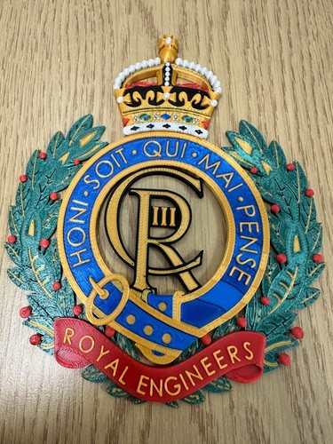 Royal engineers crest wall - crest,
