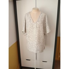 Zara oversized top grey