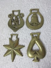 Set of 4 Horse Brasses: Lion