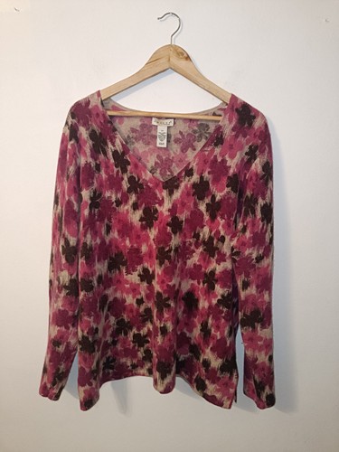 Tweeds pink floral lambswool - floral,