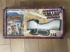 **Rare** New And Unused Nintendo Wii WiiU Western Hereoes Boxed With Game & Gun