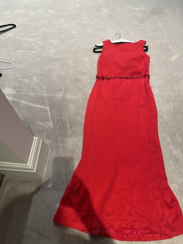 Red coast satin dress with - coast,