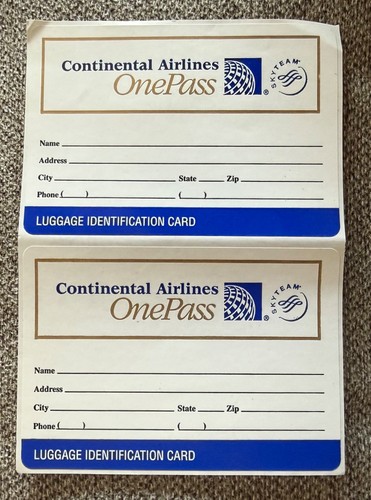 Continental airlines onepass - continental,