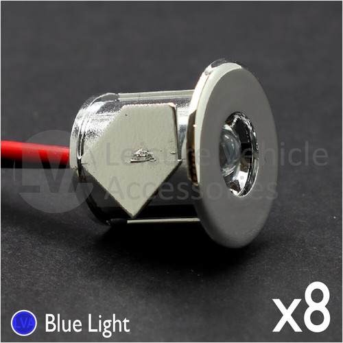 Blue led 12v recess mini - recess,