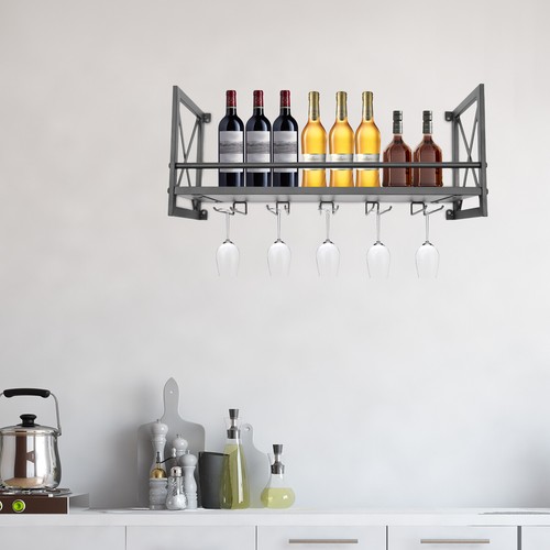 Metal wine glass rack drink - glass,
