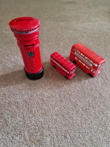 London bus and letter box - bus,