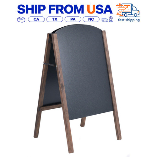 Wooden frame chalkboard - wooden,