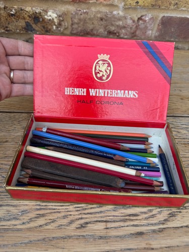 Vintage wooden pencil cigar - wooden,