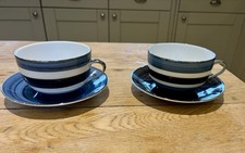 Pair of Marie Daage Limoges For Nina Campbell Breakfast Cups and Saucers