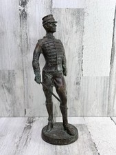 Vtg Bronze Napoleonic Soldier