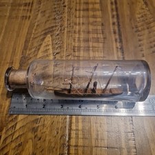 Vintage Ship/Boat Collectible Antique/Old, Glass Bottle