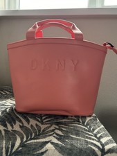 DKNY Peach Orange Tote Or Make