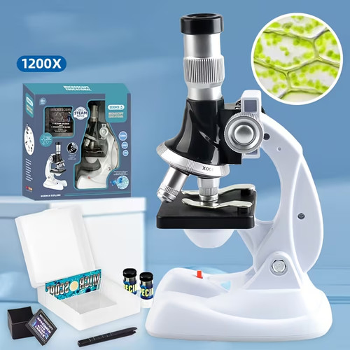 Kids 1200x microscope kit - hd,