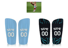 Custom Man City Kit Design Kids Adult Shinpads Football Personalised Shin Pad