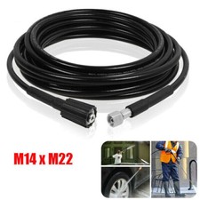 10m M22 14mm Replacement High Pressure Washer Hose Heavy Duty Jet Power Car Wash