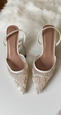Zara Heels Slingback White