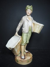 Royal Dux Boy with Baskets