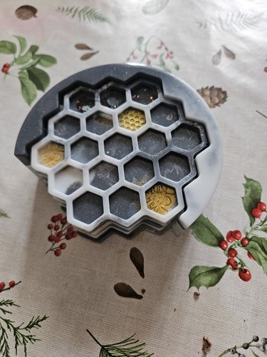 Handmade grey white and - handmade, gold