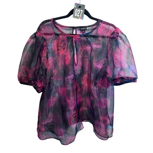 Torrid floral sheer puff - 4x,