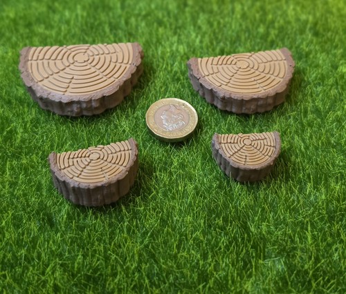 Printed tree slice ledges - printed,