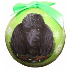 Poodle- black Ornament