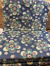 Cushion Topper Matress For Lounger Recliner Campervan Prop Retro Vintage 70s 