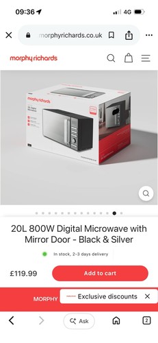Morphy richards 20l 800w - morphy,