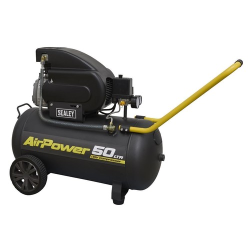 Sealey air compressor 2hp 50l - air,