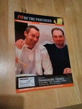 2005/6 NOTTINGHAM PANTHERS V NEWCASTLE VIPERS ICE HOCKEY PROGRAMME