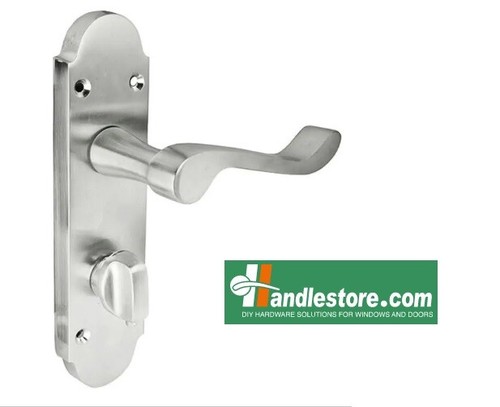 Bathroom door handles shaped - bathroom,