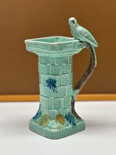 Flaxman Ware Budgerigar Pitcher Budgie Parakeet Seafoam Green Blue Wade Heath