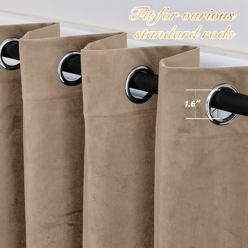 Thick velvet blackout curtains - blackout,