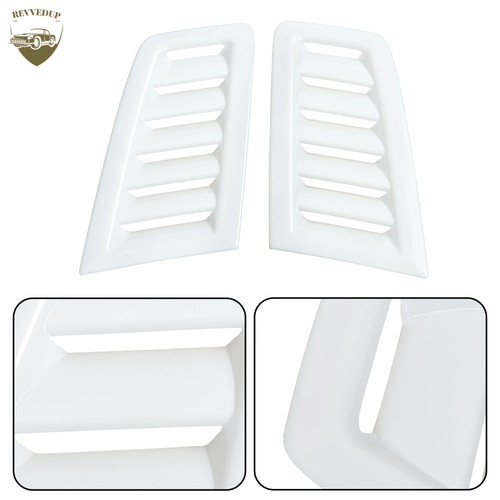 Bonnet vents gloss white - vents, pair