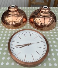 Set Of Two Copper Lampshades