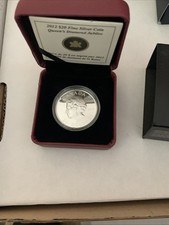 Rare 2012 Canada $20 Fine Silver Ultra High Relief Proof Coin Diamond Jubilee